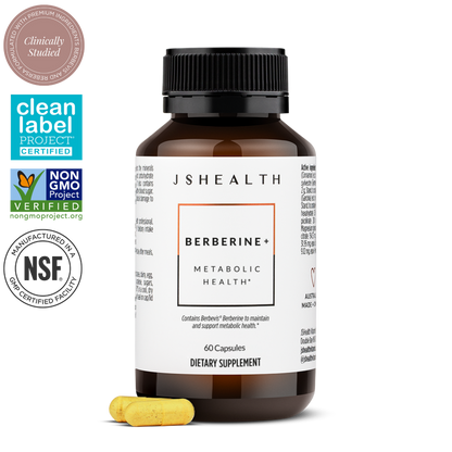 Berberine Supplement with Berbevis for Metabolic Health Support. Higher Strength for Blood Sugar Already in the Normal Range and Body Composition. By Nutritionist Jessica Sepel