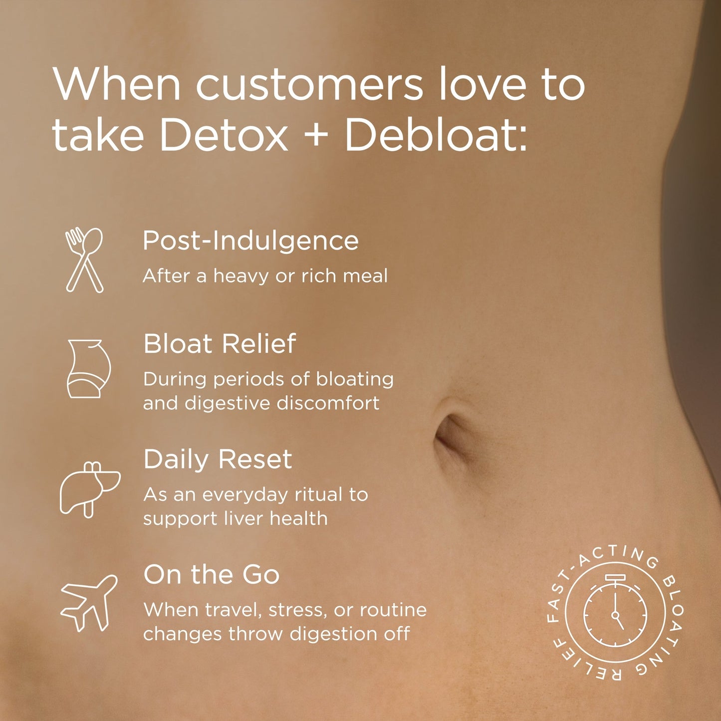 Detox + Debloat. Bloating Relief for Women with Milk Thistle, Turmeric, and Fennel. Liver Health and Gut Support. Nutritionist-Formulated