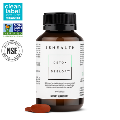 Detox + Debloat. Bloating Relief for Women with Milk Thistle, Turmeric, and Fennel. Liver Health and Gut Support. Nutritionist-Formulated